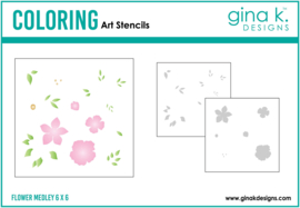 Flower Medley Stencil