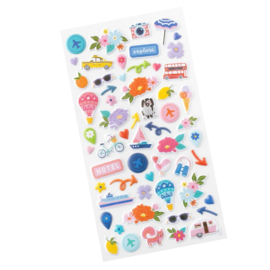 Adventurous Puffy Stickers Icons