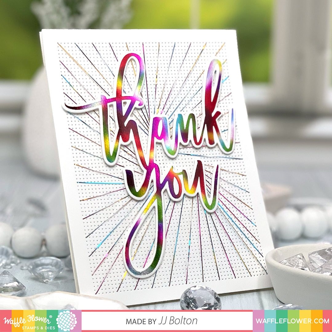 Oversized Thank You Foil Plate