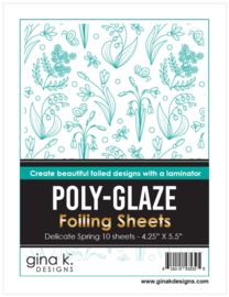 Delicate Spring Poly-Glaze Foiling Sheets