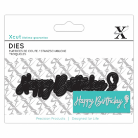 Mini Sentiment Die Happy Birthday