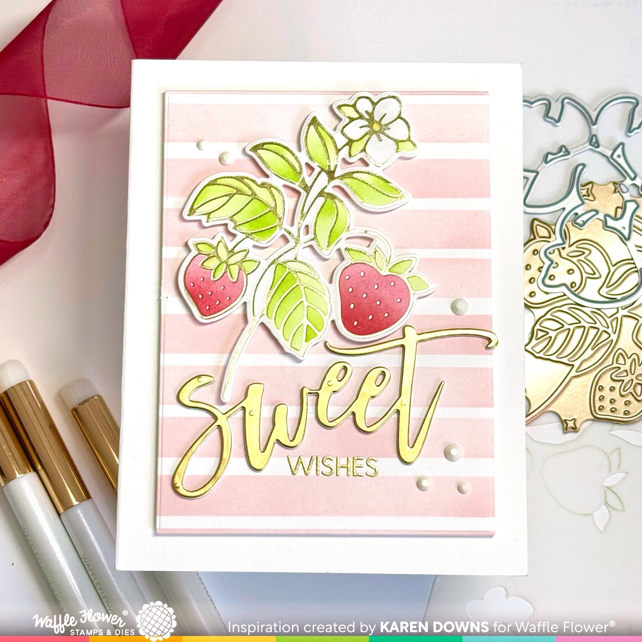 Sweet Strawberry Foil Plate