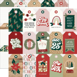 Boho Christmas Tags Elements