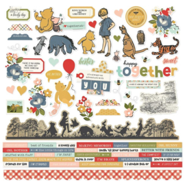 Say Cheese Classic Pooh Cardstock Stickers 12"X12"