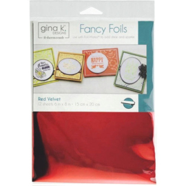 Red Velvet Fancy Foils 6" x 8"