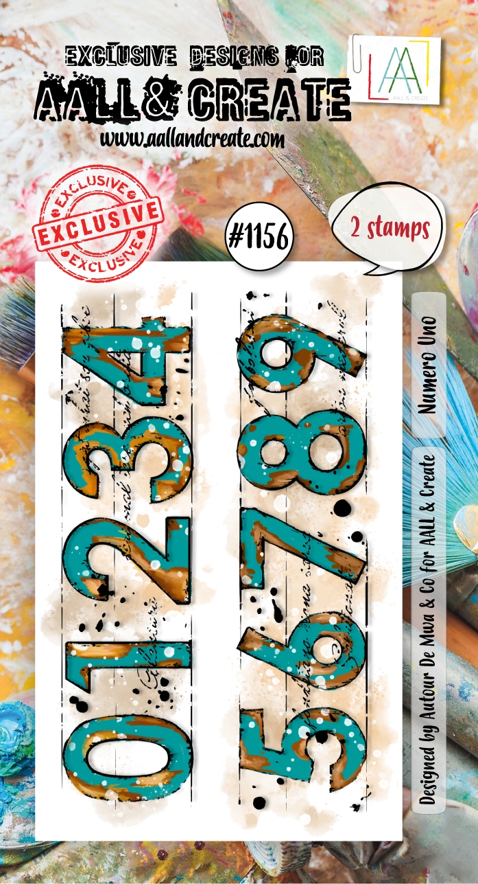 #1156 Numero Uno A8 Stamp Set