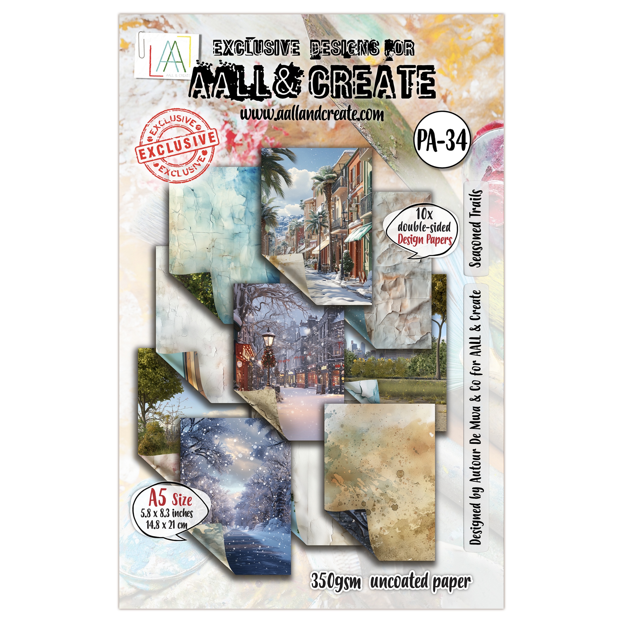 #34 Seasoned Trails A5 Design Paper