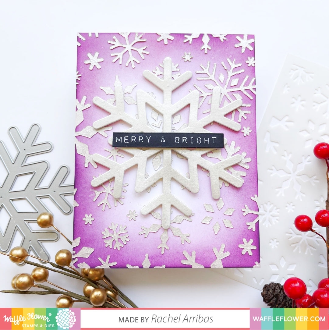 Snowflake Background Stencil 6x6