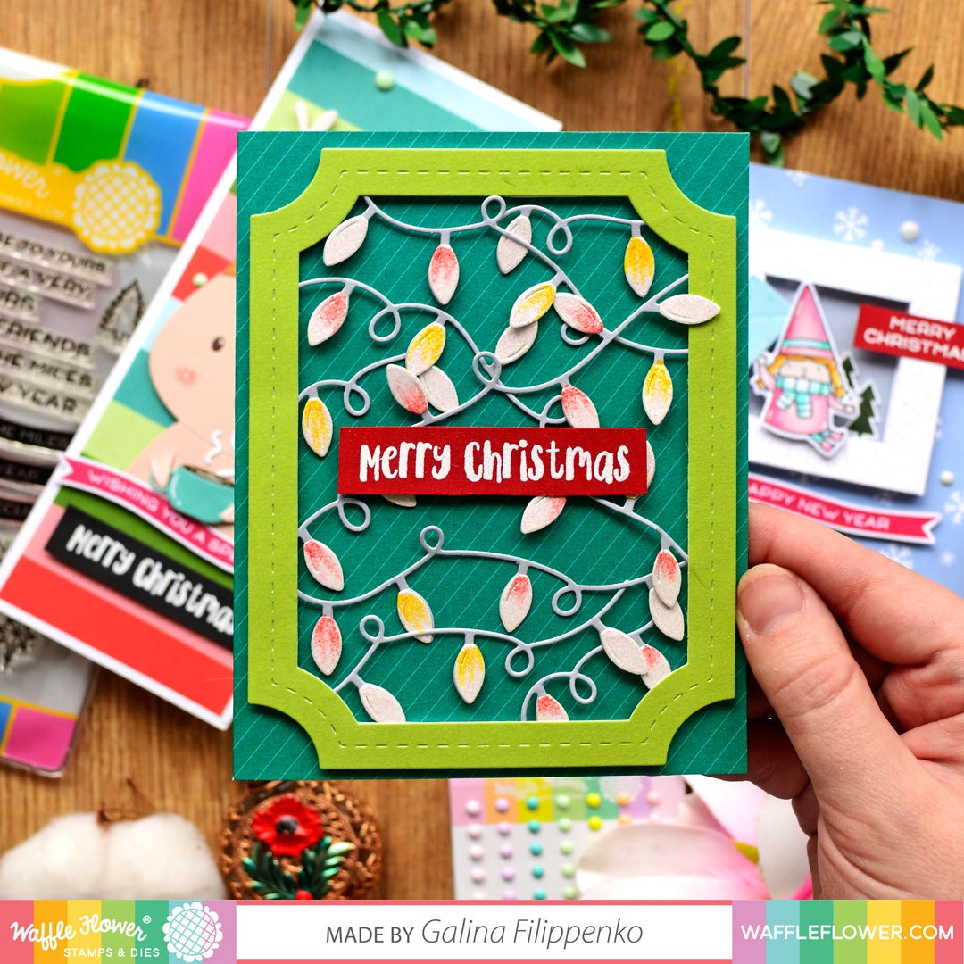 Christmas Paper Pad Half-Half Lines