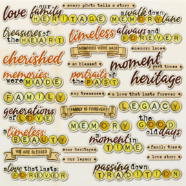Nostalgic Memories Chipboard Set