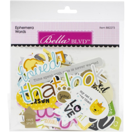 Chloe Words Cardstock Ephemera