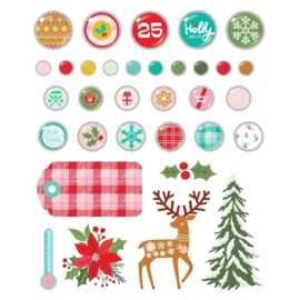 Snow Pine Lodge Decorative Brads