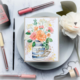 Inky Bouquet Pinkfresh Studio Die Set