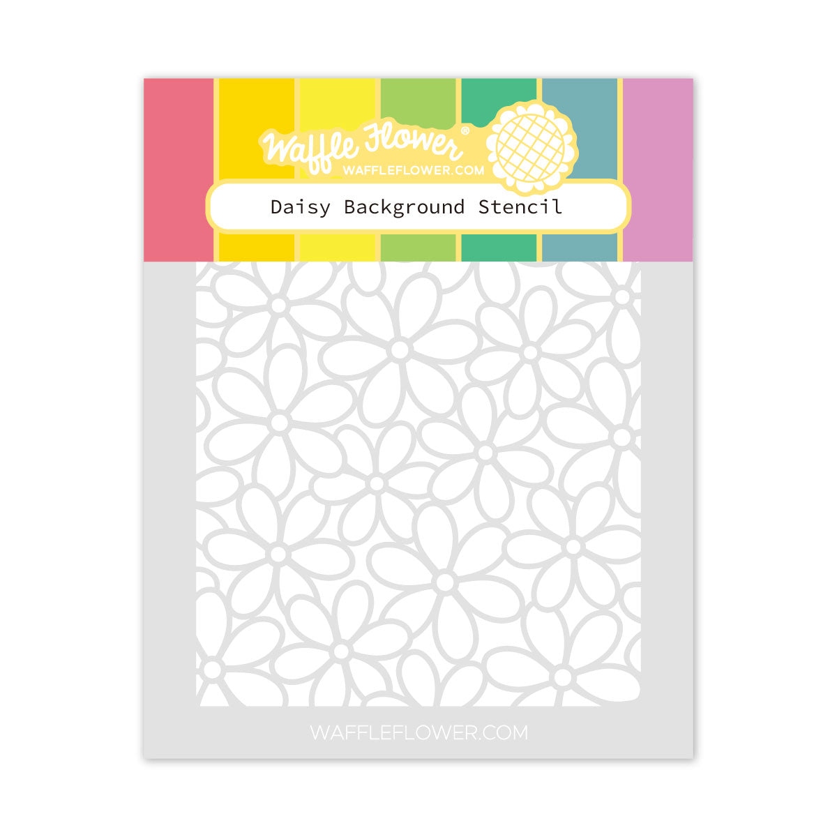 Daisy Background Stencil