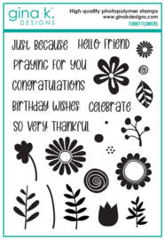 Funky Flowers Stamps