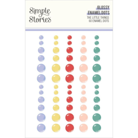 The Little Things Enamel Dots Embellishments Glossy