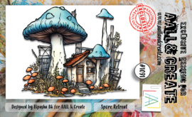 #1091 - A6 Stamp Set - Spore Retreat