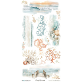 Coastal Soul Blendable Rub-On Transfer Set 6"X12"