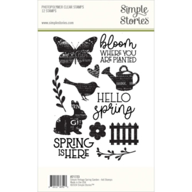 Spring Garden Photopolymer Clear Stamps