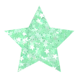 Izink Glitter Blue Stars