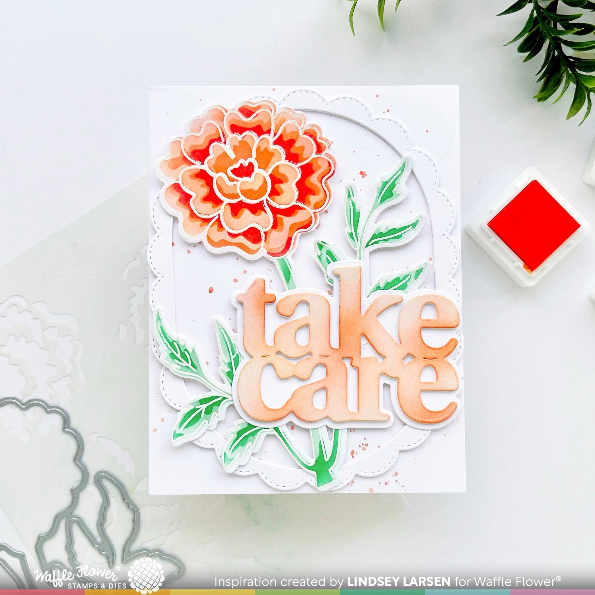 Oversized Take Care Print Die