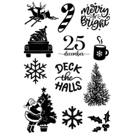 Simple Vintage Dear Santa Photopolymer Clear Stamps