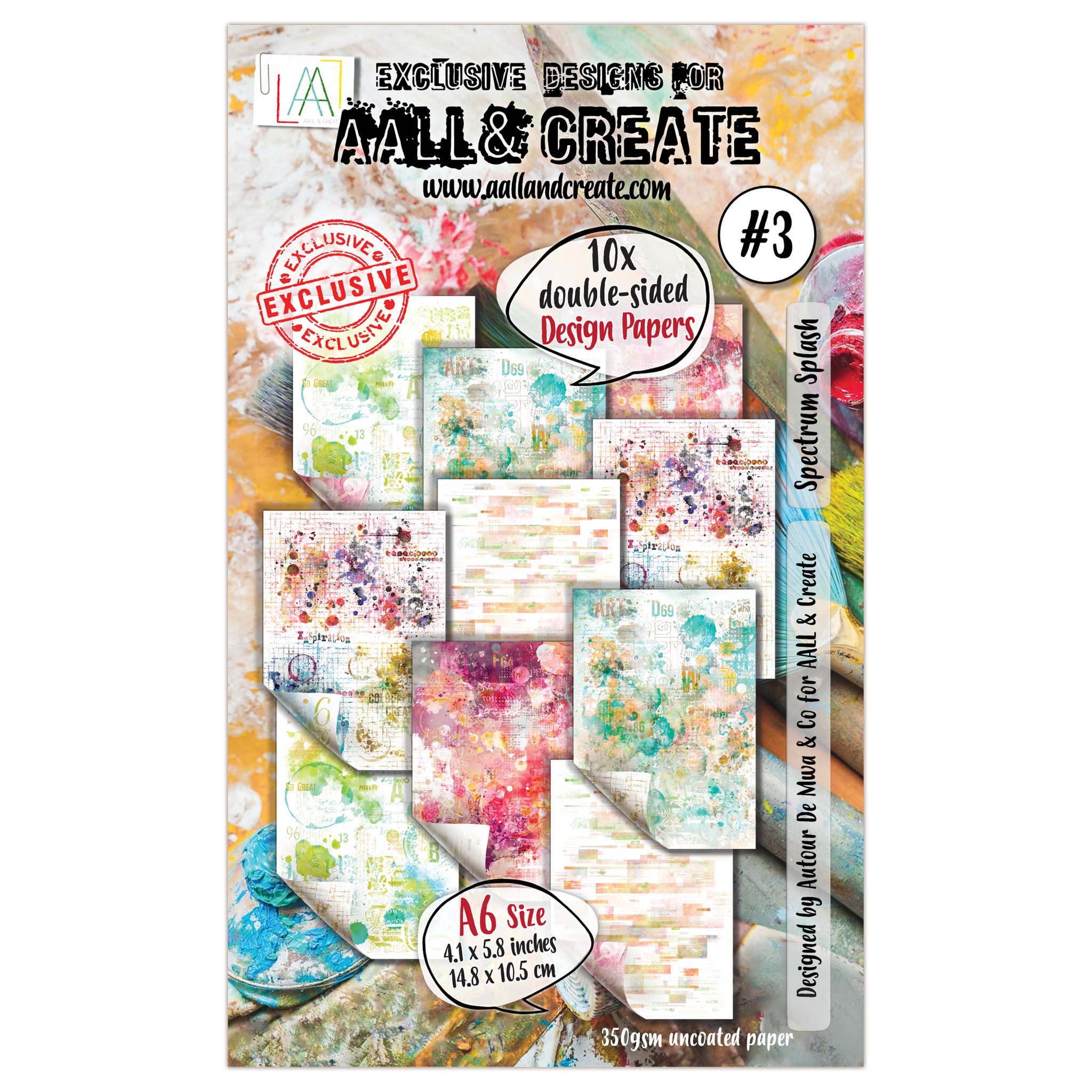 #03 Spectrum Splash A6 Design Paper