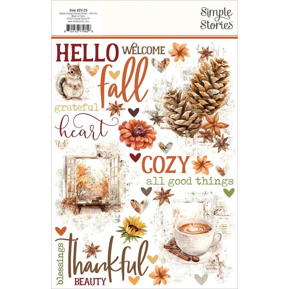 Autumn Breeze Rub-Ons