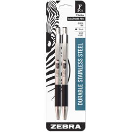 Stainless Steel Ballpoint Pen 1.6mm Black