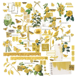Color Swatch: Ochre Laser Cut Outs Elements