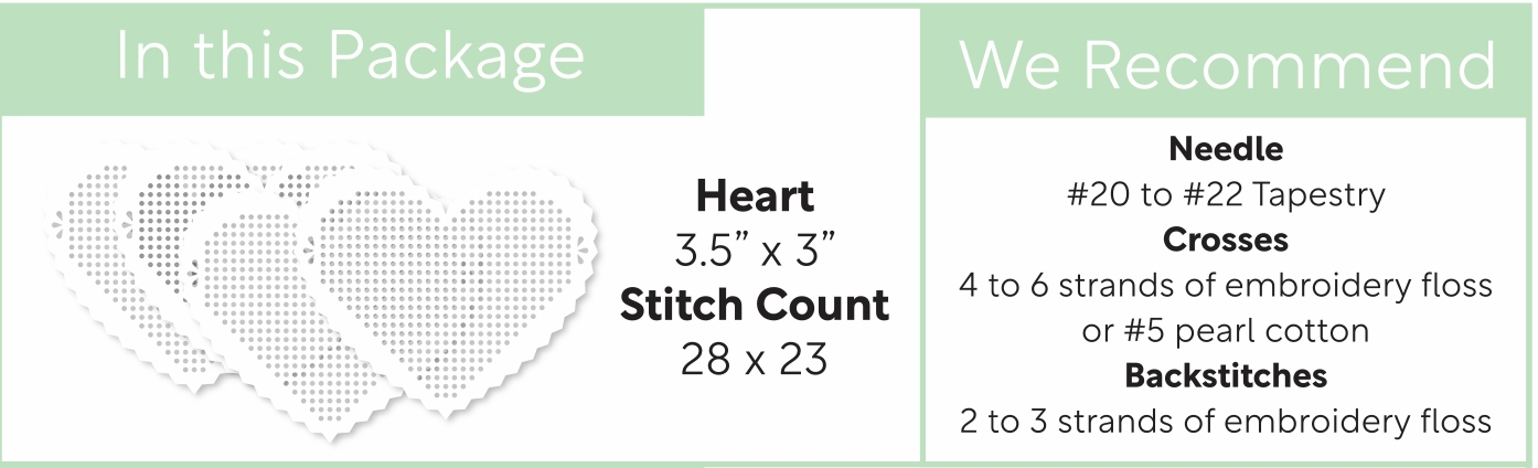 Perforated Pinking Heart Shapes