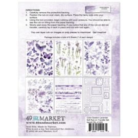 Color Swatch: Lavender Rub-Ons 6"X8" 6/Sheets