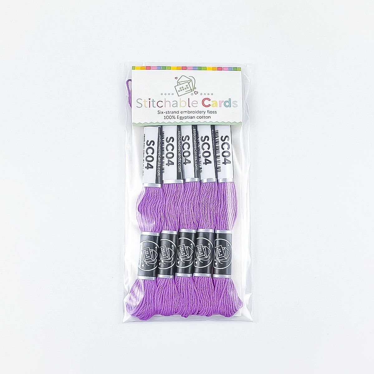 SC04 Embroidery Floss - Mid Purple 5/pk