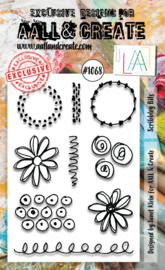 #1068 - A6 Stamp Set - Scribbley Bits