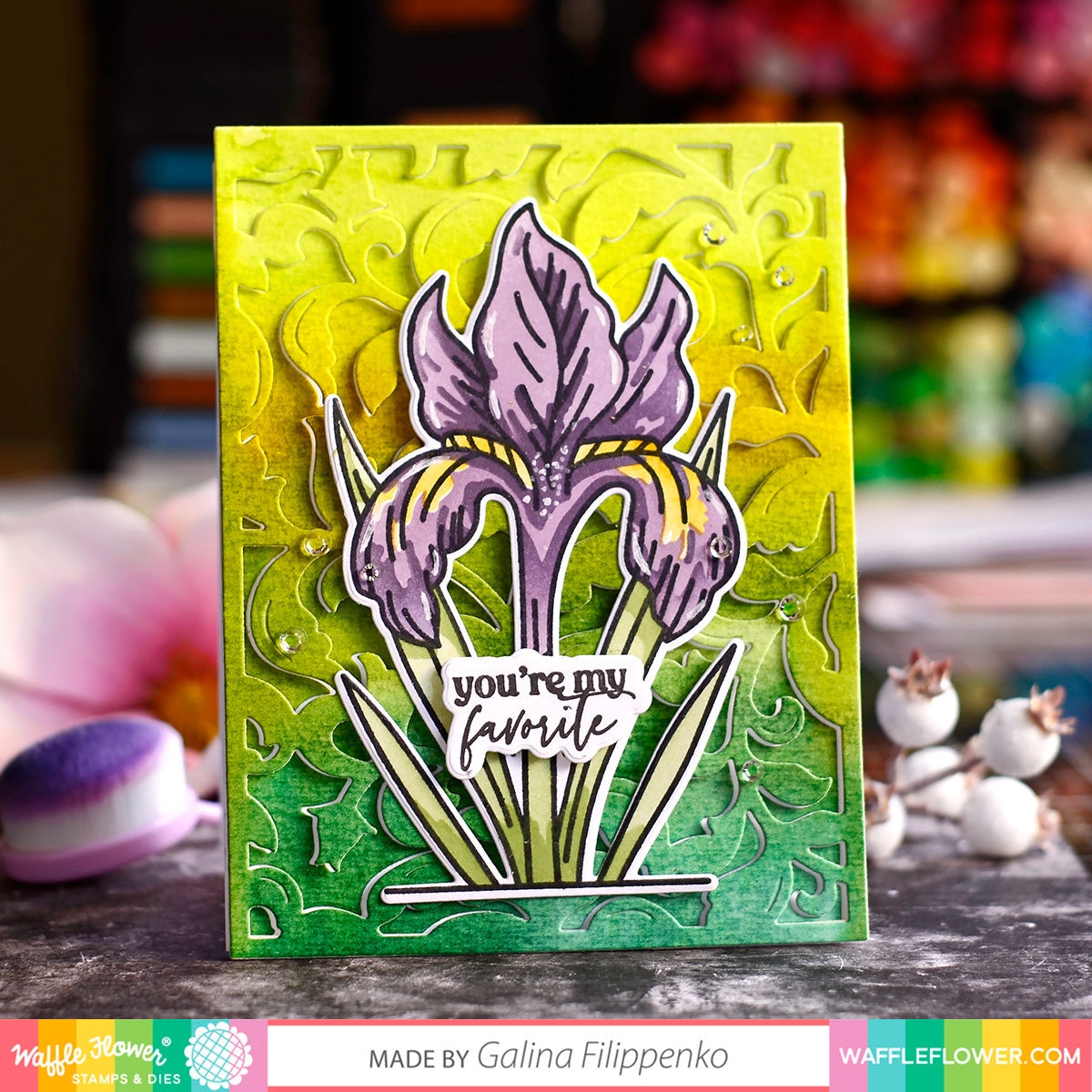 Sketched Iris Stamp Set