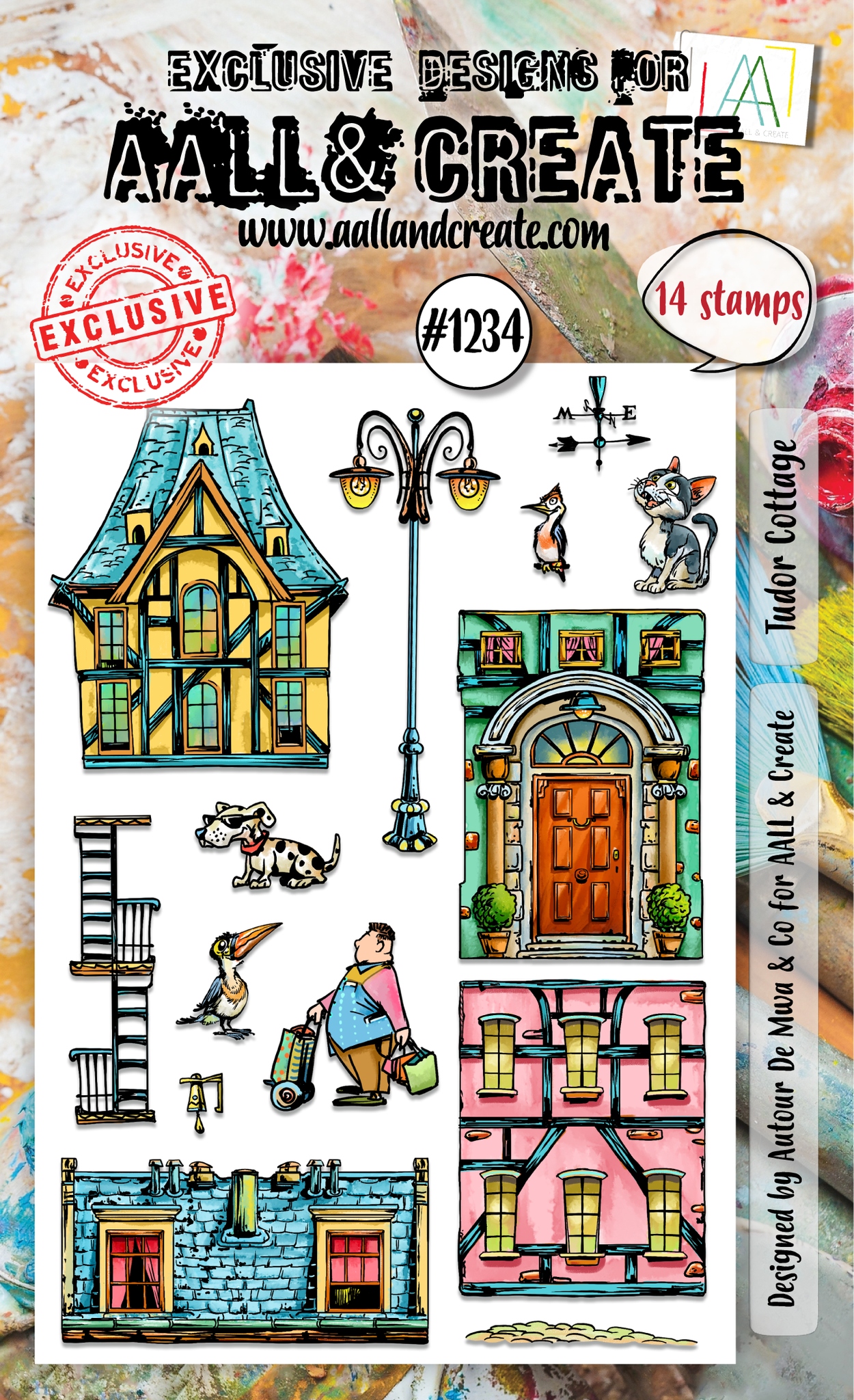 #1234 Tudor Cottage A6 Stamp Set