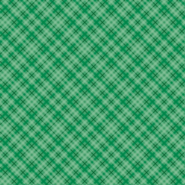 Patterned single-sided d.green plaid