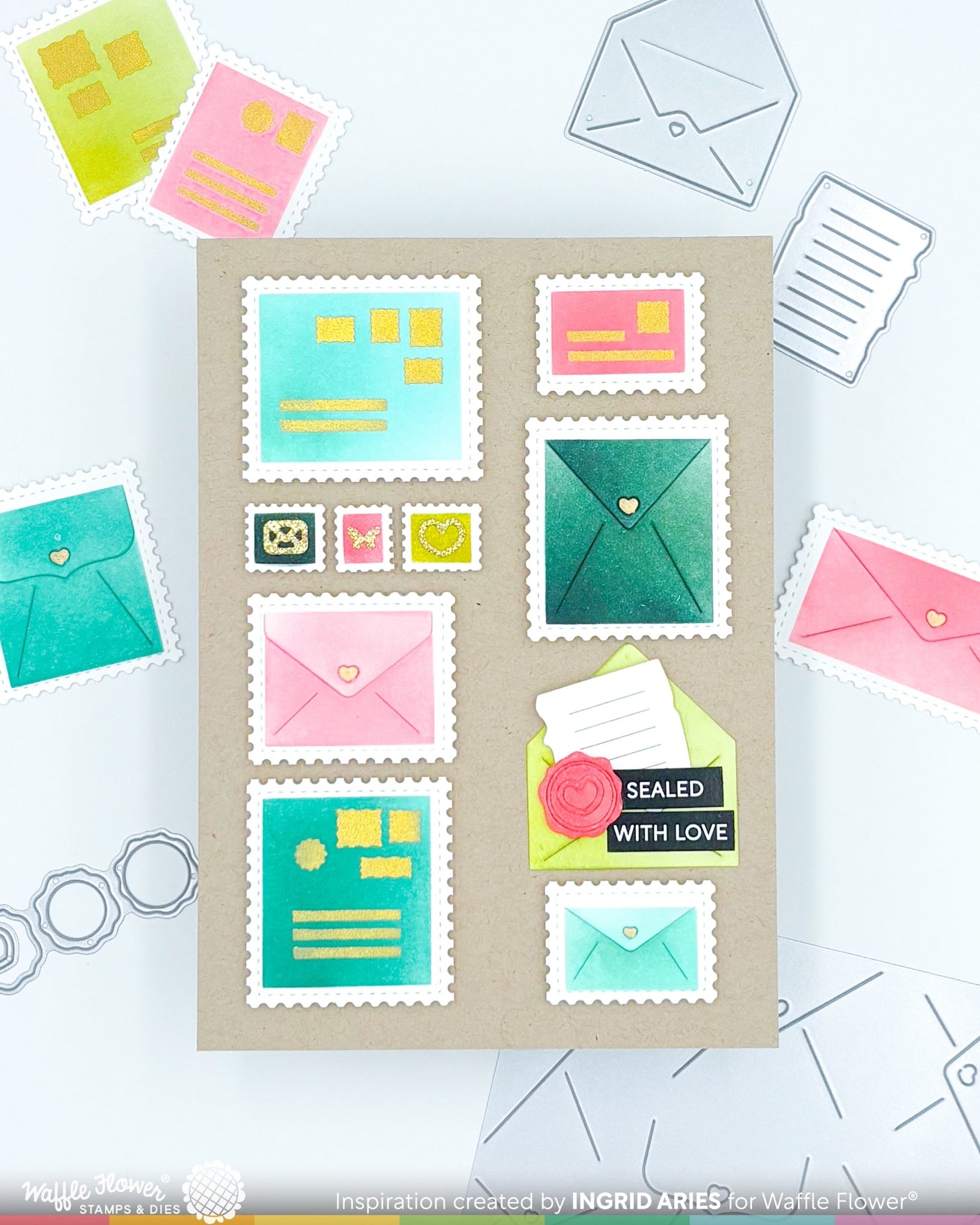 Postage Collage Envelope Die