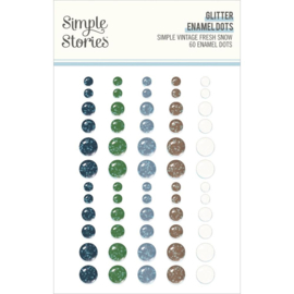 Fresh Snow Enamel Dots Glitter