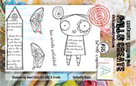 #0515 Butterfly House A7 Clear Stamp Set