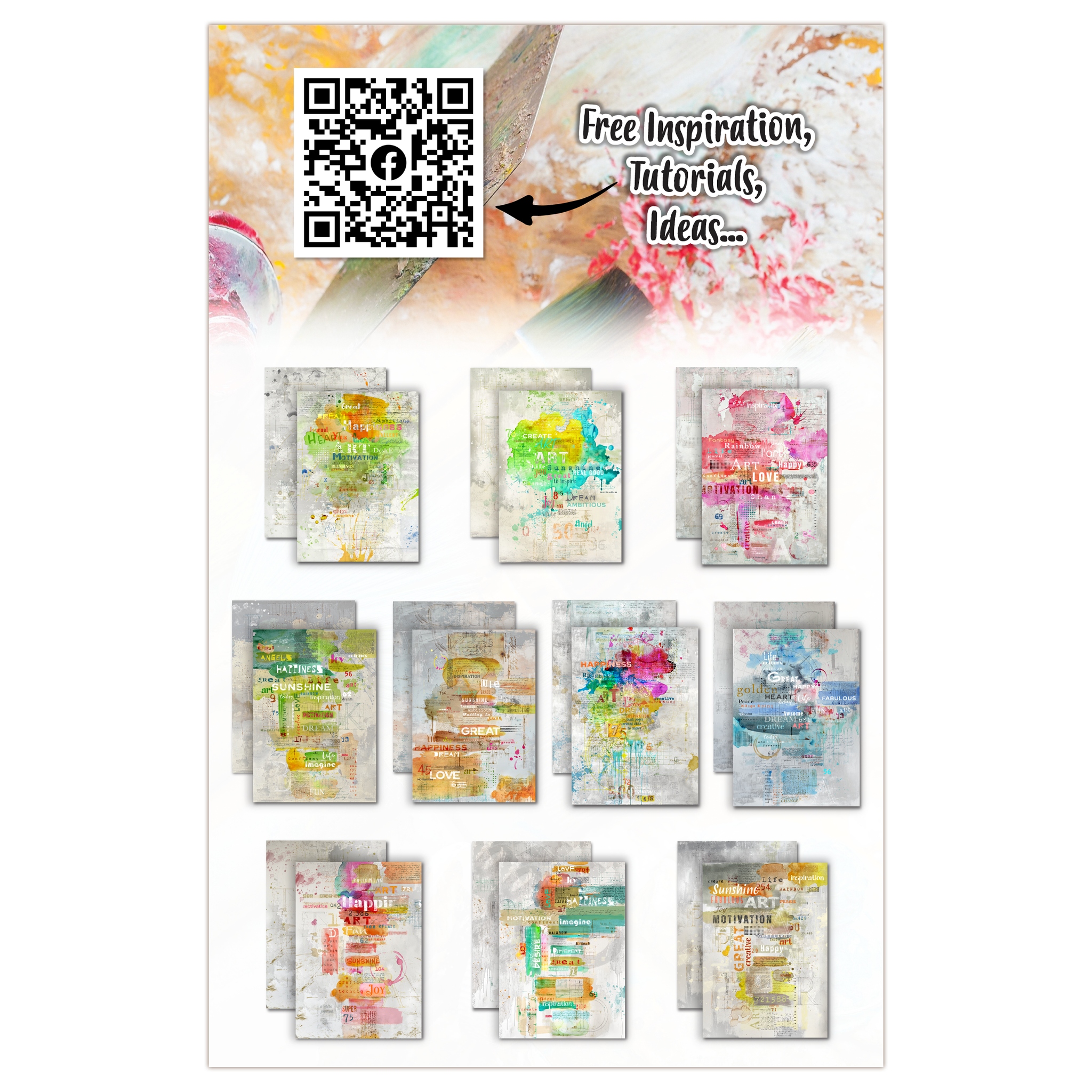 #31 Jumbled Up A4 Design Paper
