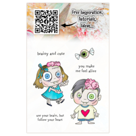 #1293 A7 Stamp Set Brainy and Cute