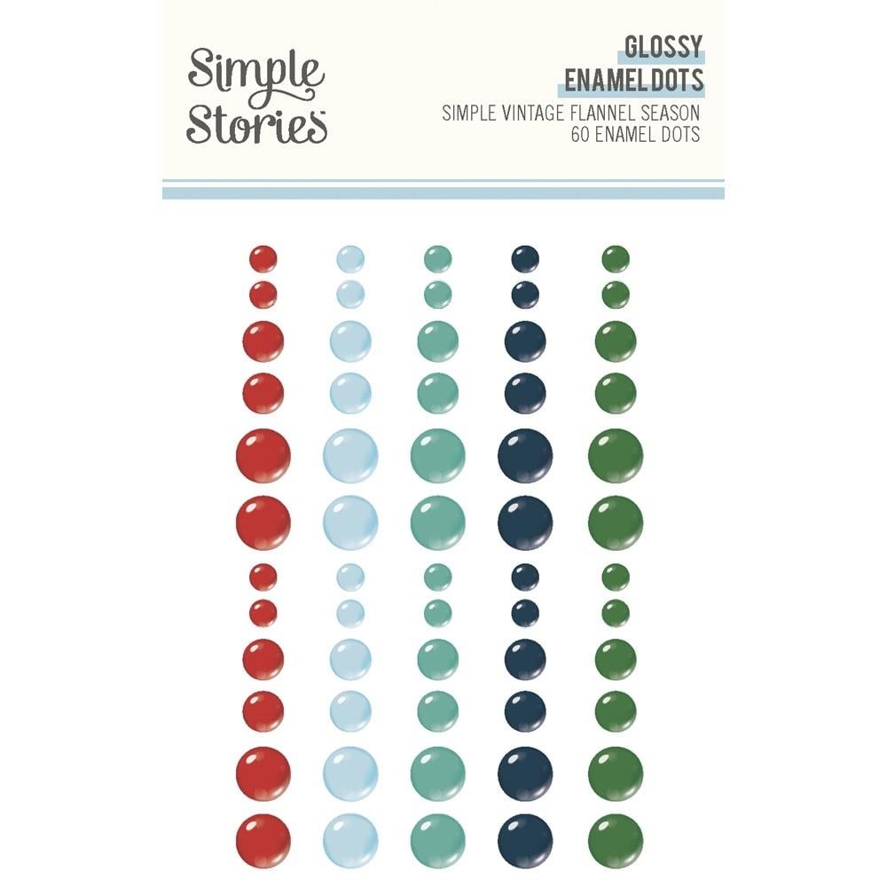 Flannel Season Glossy Enamel Dots