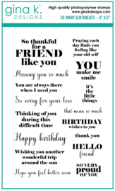So Many Sentiments Stamps