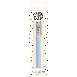 Ditsy Floral Metal Gel Pen