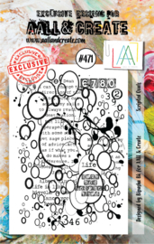 #0471 Scriped Ovals A7 Clear Stamp Set