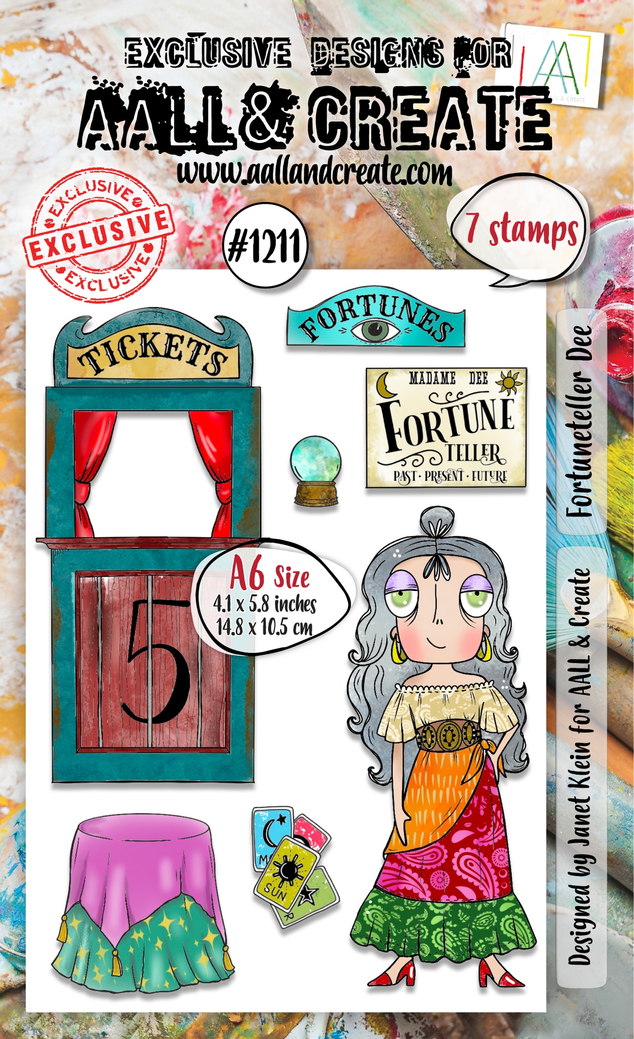 #1211 Fortuneteller Dee A6 Stamp Set