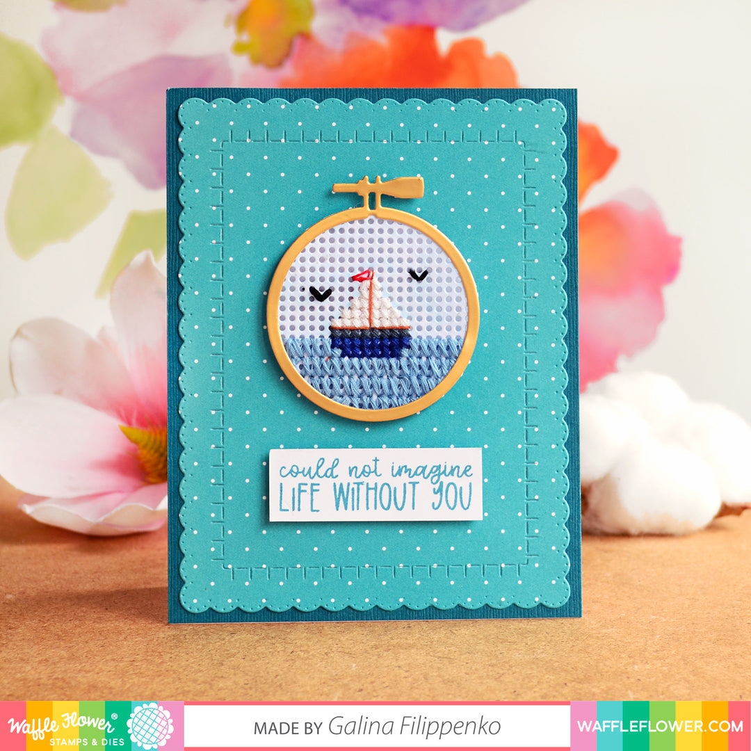 Stitchable Pinking Circle Die