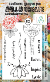 #0123 Blossomed Dreams A6 Clear Stamp Set