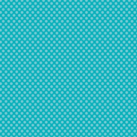 Patterned single-sided teal large dot